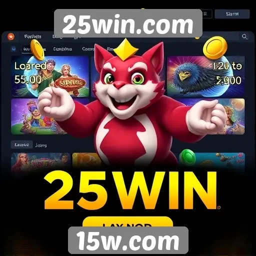 Variedade de jogos disponíveis em 25win.com